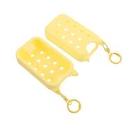 ROMISBABA 2pcs Silicone Protective Sleeve for Travel Spray Bottles with Comfortable to Hold and Antislip Features, Cute Cat Ear Design with Keychain for Toiletry Bottles in School Bag
