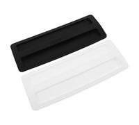 ROMISBABA 2pcs Silicone Toaster Cover Lid Heat Resistant Dustproof Protector for Slice Toasters and Bread Makers Flexible Fit Kitchen Appliance Top Cover Black White