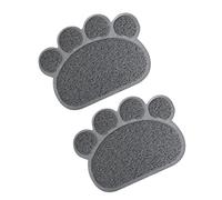 ROMISBABA 2Pcs Slip Pet Feeding Mat Heat and Cold Resistant Food Pad for Cats and Dogs Durable PVC Catch Spill Under Bowl Placemat for Clean Floor and Comfortable Dining