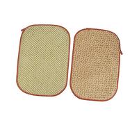 ROMISBABA 2Pcs Small Animal Cooling Grass Mat Natural Dry Grass Cushion for Rabbits Guinea Pigs and Small Pets Soft Bedding for Comfort and Entertainment Random Color