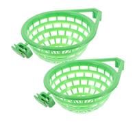 ROMISBABA 2PCS Small Green Bird Nesting Basins Pigeon Breeding Bowls Easy to Install for Cage Birds and Small Pet Aviaries