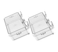 ROMISBABA 2Pcs Small Reptile Feeding Bowls with Suction Cup, Multi-Function Escape-Proof Food and Water Feeder for Geckos and Small Lizards, Reusable Terrarium Dish for Pet Feeding