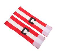 ROMISBABA 2pcs Sports Captain Arm Bands for Soccer Training and Team Matches, Adjustable Nylon Football Elastic Bands with Touch Fastener Closure and High Visibility, Universal Fit