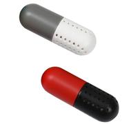 ROMISBABA 2pcs Sports Shoes Capsule Dorm Supply Chic Plastic Zeolite Portable Health and Environmental Protection Deodorizer for Shoe Cabinet and Wardrobe Random Color