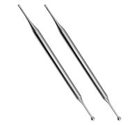 ROMISBABA 2pcs Stainless Steel Acupuncture Pen Dual Head Pressure Point Massage Tool Portable Metal Massaging Stick for Neck Shoulder Manual Therapy at Home Office Travel