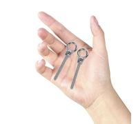 ROMISBABA 2Pcs Stainless Steel Eye Bolts M6X60 Heavy Duty Lifting Eye Screw with Nut and Ring Hook Fastening Hardware for Outdoor Climbing and Industrial Use