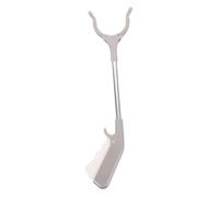 ROMISBABA 2pcs Stainless Steel Garbage Grabber Tool Multi Purpose Reacher with Ergonomic Handle for Elderly Disabled Waste Pickup Indoor Outdoor Use