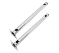 ROMISBABA 2pcs Stainless Steel Wireless Network Pole Mount Bracket for Outdoor Tv Antenna Camera Wall Mount with Cable Management Port Support for Wifi Network and Infrared Devices