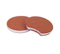 ROMISBABA 2Pcs Sticky Memo Pads Cute Cookies Shape Removable Reusable Memo Notes for School Office Home Practical Writing Stickers with Lovely Creative Design