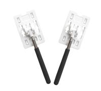 ROMISBABA 2pcs Telescopic Parking Card Holder Rods for Car Payment Swiping Sticks Wear-resistant Toll Tag Holders for Vehicle Parking Fees Contactless Toll Payment Aid