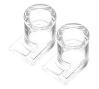 ROMISBABA 2Pcs Transparent Acrylic Ant Water Feeder Mini Water Dish for Reptiles and Small Pets Easy to Clean Pet Drinking Bowl Suitable for Bearded Dragon Accessories and Ant Feeding