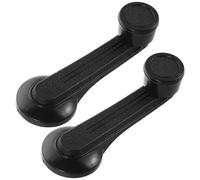 ROMISBABA 2Pcs Universal Manual Car Window Crank Handle Plastic Automotive Window Regulator Repair Kit with Clips for Vehicle Door Glass Winder Replacement