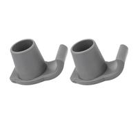 ROMISBABA 2pcs Walker Ski Glides Nonstick Plastic Tips for Cane and Crutch, Shockproof and Lightweight Foot Pads Providing Balance on Surface, for Trekking Pole Bag Use