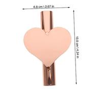 ROMISBABA 2pcs Wall-mounted Flower Vases Rose Gold Heart-shaped Wall Hanging Vase for Floral Arrangement Home Decor Bedroom Kitchen Dormitory
