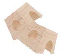 ROMISBABA 2pcs Wooden Chicken Hideout and Small Pet Warm Nest Multipurpose Rutin Chicken Breeding Box with Heart-shaped Design Suitable for Small Animals Habitat and Hiding