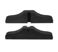 ROMISBABA 2pcs Wooden Room Divider Stand with Sturdy Materials and Stable Base, Japanese Folding Privacy Screen Holders for Homes and Offices, Black Fixed Panel Feet Accessories