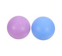 ROMISBABA 2pcs Yoga Massage Balls for Trigger Point Therapy and Deep Tissue Relief High-Density for Back Foot and Plantar Fascia for Yoga Fitness Rehabilitation Blue and Purple