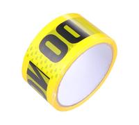 ROMISBABA 2Rolls Wear-resistant Do Not Enter Safety Tape PVC Warning Sticker Industrial Strength Adhesive Yellow Tape for Walls Floors Pipes Anti-slip Marking