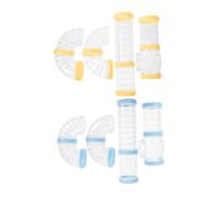 ROMISBABA 2sets Hamster Tunnel Toy for Rat Cages Diy Hamster Tube Connector Boredom Breaker for