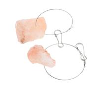 ROMISBABA 2sets Pet Lick Salt Block Mineral Chew Toys Natural Salt Hook for Small Animals Hamsters Rabbit Squirrels Bunnies