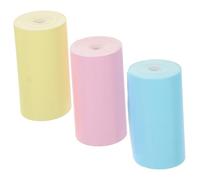 ROMISBABA 3 Rolls Thermal Paper Rolls for Receipt Printer Replacement in Pink Blue Yellow Anti-wear Material for Shop Office Restaurant Use