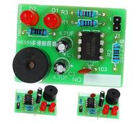 ROMISBABA 3 Sets DIY Electronic Flash Circuit Soldering Practice Kit with Components Easy Assembly Welding Training for Beginners and Hobbyists