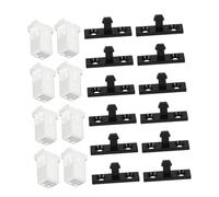 ROMISBABA 30 Set White Trash Can Locks Replacement Buckles with Self-Locking Spring Mechanism Close Waste Bin Fasteners for Kitchen Bathroom Office Garbage Cans Installation Secure Fit
