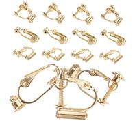 ROMISBABA 30pcs Adjustable Ear Clip Converters Screw Non Pierced Earring Converters for DIY Jewelry Making Premium Clips for Earring Designs