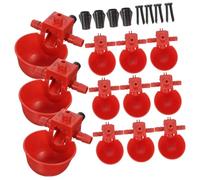 ROMISBABA 30PCS Adjustable Poultry Water Drinking Bowls Abs Automatic Bird Waterers for Chickens Pigeons Quail Home and Commercial Farm Use Random Color