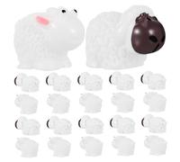 ROMISBABA 30pcs Miniature Resin Sheep Figures for Miniature Landscapes Realistic Tiny Farm Animal Figurines Outdoor Mini Garden Decorations for Fairy Gardens Bonsai Terrariums and Dollhouses