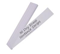 ROMISBABA 30pcs Reusable Lined Sentence Strips for Classroom Pocket Charts Erasable Writing Strips for Students Learning Letters Spelling and Math Practice School and Office Supplies