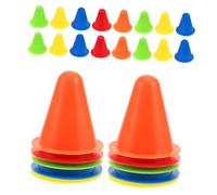 ROMISBABA 30pcs Roller Skating Agility Training Cones Lightweight Stackable Sports Marker Discs for Soccer Football Drills Multipurpose Obstacle Course and Activity Field Markers