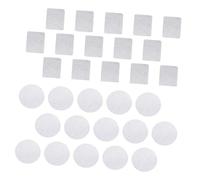 ROMISBABA 30pcs Silver Metal Stickers for Eyeshadow Palette Adhesive Iron Stickers Suitable for Magnetic Cosmetics Empty Palettes Sturdy Not Easy to Break for DIY Makeup Accessories