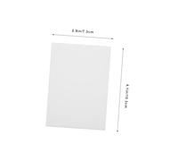 ROMISBABA 30Pcs White Hard Card Stock Blank Cover DIY Protective Cardstock for Game Cards Id Badges Credit Scratch-Resistant