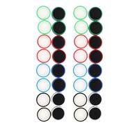 ROMISBABA 32pcs Silicone Gaming Controller Caps with Glow-in-the-dark Night Glow Thumbstick Covers Anti-slip Ergonomic Joystick Grips for Thumb Stick Caps for Enhanced Control and Comfort