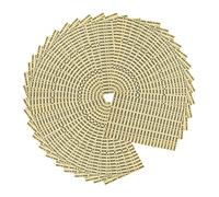 ROMISBABA 3500pcs Transparent Pet Made in China Stickers Strong Adhesive Self Adhesive Labels for Apparel Safe Use Yellow Black Text for Inventory Packaging and Product Marking