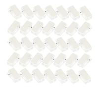 ROMISBABA 35Pcs Self Adhesive Transparent Wall Clips for Hanging Id Badges Photos and Cards Versatile Clips for Home and Office Use