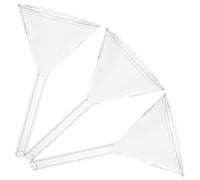 ROMISBABA 3pcs 60mm Glass Filter Funnel Laboratory Scientific Wide Mouth Glass Funnel for Chemistry Lab and Industrial Use