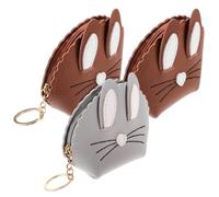 ROMISBABA 3pcs Bunny Ear Coin Purse Set Mini Cute Change Wallets Random Colors Compact Pouch for Everyday Use