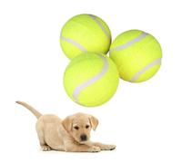 ROMISBABA 3Pcs Dog Tennis Ball Chew Durable Interactive Pet for Dog Training Bite Resistant Balls for Breeds for