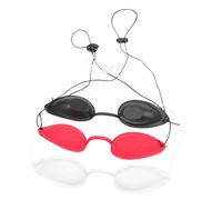 ROMISBABA 3Pcs Eye Goggles for Tanning Bed Eye Protection Skin Care Shading Goggles with Comfortable Fit Lightweight Portable Shades for Outdoor Sunbathing and Therapy