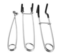 ROMISBABA 3pcs Fishing Claw Gripper Stainless Steel Fish Lip Holder Pliers with Firm Grip and Expanding Fish Mouth for Freshwater Fishing