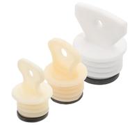 ROMISBABA 3Pcs Leakproof Small Hot Water Bag Stoppers Replacement Sealing Plugs with Gaskets for Hot Water Bottles Caps Compatible with Sacks for Relief and Portable Use