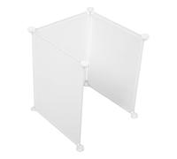 ROMISBABA 3pcs Litter Box Shield Set for Cats and Dogs - Plastic Urine Splash Guard Black Clips - Privacy Enclosure for Toilet Training Pads and Litter Trays at Home