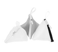 ROMISBABA 3pcs Mini Laundry Net Set Polyester Mesh Bags with Zipper Design for Protective Washing of Pants and Garments Suitable for Washing Machine and Travel