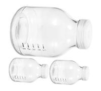 ROMISBABA 3Pcs Plant Growing Jars with Breathable Lids for Mushroom Cultivation Glass Plant Growth Bottles for Home Gardening Balcony Patio and Community Use
