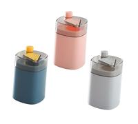 ROMISBABA 3Pcs Portable Toothpick Holder Automatic Press Dispenser with Design Sturdy PP Material for Kitchen Restaurant Tabletop Use