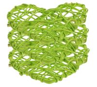 ROMISBABA 3pcs Rattan Bird Chewing Random Color Vine Hearts Engaging Pecking for Budgies Cockatiels and Parrots Promotes Climbing Chewing and Active Play Random Color