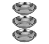 ROMISBABA 3pcs Stainless Steel Weighing Trays for Digital Kitchen Scales Weigh Boats for Baking Cooking Meal Prep and Dieting with Easy-clean High Accuracy Calibration