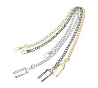 ROMISBABA 3pcs Vintage Pocket Watch Chains Gun Black Silver Gold Alloy Clip Replacement Chain Metal Decorative Watch Accessories for Men Women Students 37.5cm Retro Pocket Supply